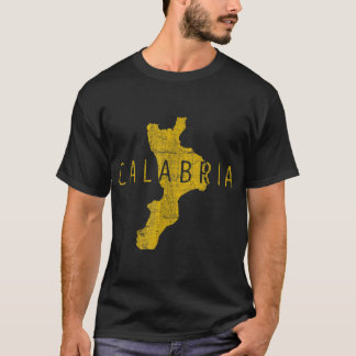 カラブリア地図ワードアート – Calabria Italy Souvenir Tシャツ