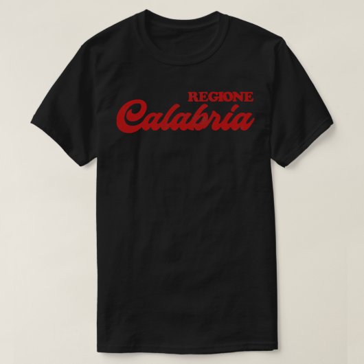 カラブリア地方 Tシャツ (デザイン正面)