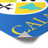 カラブリア州旗 ポスター (角)