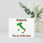 カラブリア靴のつま先 ポストカード (スタンド正面)