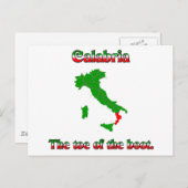 カラブリア靴のつま先 ポストカード (正面/裏面)