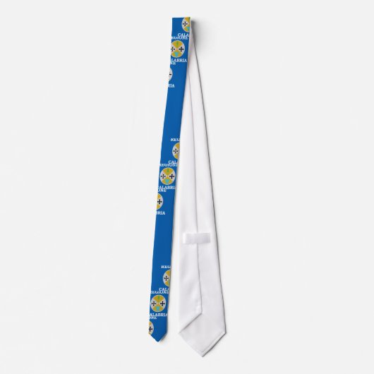 カラブリア、イタリアの旗 ネクタイ (裏面)