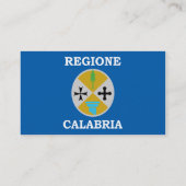 カラブリア、イタリア 名刺 (裏面)