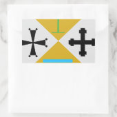 カラブリア(イタリア)紋章 長方形シール (バッグ)