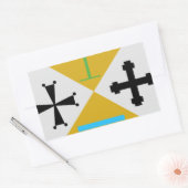 カラブリア(イタリア)紋章 長方形シール (封筒)