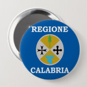 カラブリア、イタリア 缶バッジ (正面&裏面)
