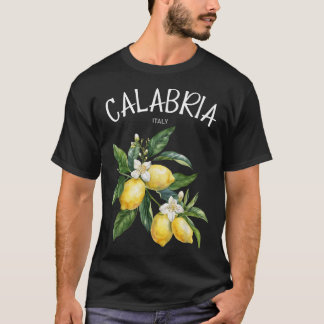 カラブリア レモン アート イタリア 果物好き イタリア Tシャツ