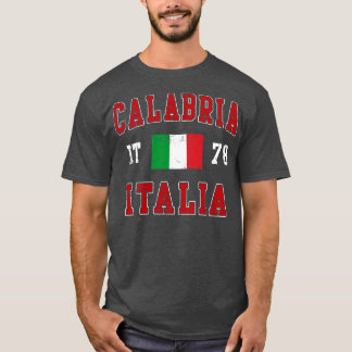 カラブリイタリアイタリアン国旗 Tシャツ