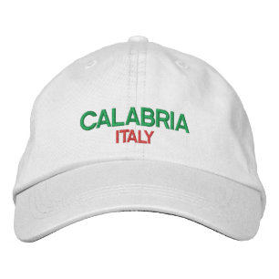 カラブリイタリア帽子 刺繍入りキャップ