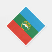 カラヘイチェルケシア国旗 スタンダードランチョンナプキン (角)