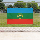 カラヘイチェルケシア国旗 横断幕 (インサイチュ)