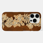 カラヘオハワイアンハイビスカスタパフェイクコアウッド Case-Mate iPhoneケース (裏面 (横))