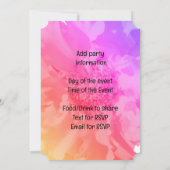 カラベラアミガスディアデロスムエルトス 招待状 (裏面)