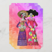 カラベラアミガスディアデロスムエルトス 招待状 (正面/裏面)