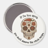 カラベラシュガースカルスパイシーキッチン冷蔵庫用マグネット マグネット (正面/裏面)