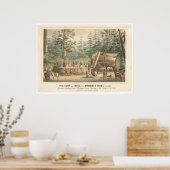 カラベラスのマンモスの木の切り株(0977A) ポスター (キッチン)