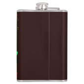 カラベラスカルゲークNFTアートレッドブラックブルー フラスク (裏面)