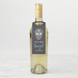 カラベラスカルハロウィーンのブーズド ボトルネックタグ