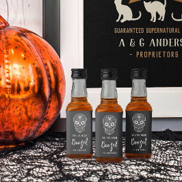 カラベラスカルハロウィーンのブーズド リキュールボトルラベル