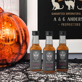 カラベラスカルハロウィーンのブーズド リキュールボトルラベル