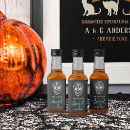 カラベラスカルハロウィーンのブーズド リキュールボトルラベル