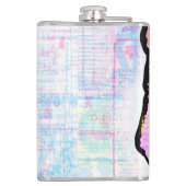 カラベラスカルプゲクNFTアートピンクパープル フラスク (裏面)