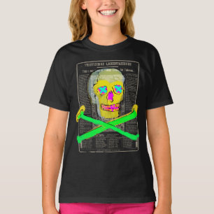 カラベラスカルレトロヴィンテージメキシカンレタープレス Tシャツ