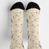 カラベラス、スカル、ボーン ソックス (上部)