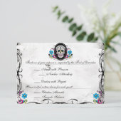 カラベラス スガースカル&フローラル レセプションカード エンクロージャーカード (スタンド正面)