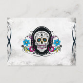 カラベラス スガー スカル & フローラル レセプション カード (裏面)