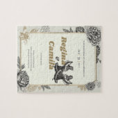 カラベラス（レズビアン）結婚式招待状 ジグソーパズル (横)