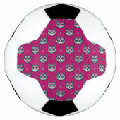 カラベラ猫アートパターン サッカーボール (正面)