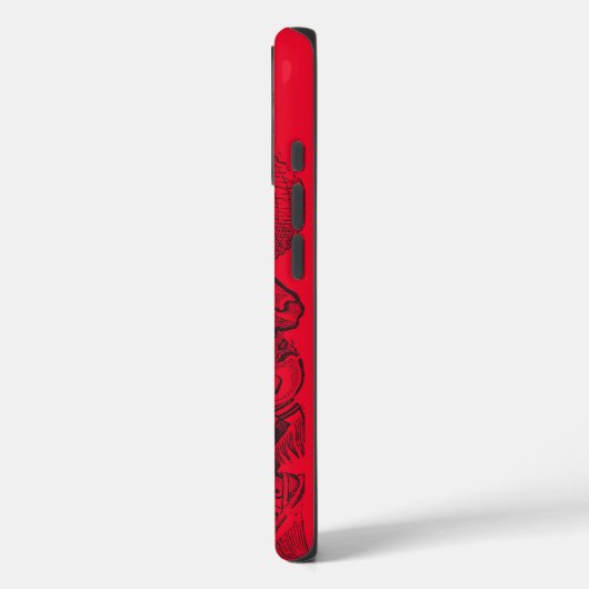 カラベラ赤 Case-Mate iPhoneケース (裏面 / 左)