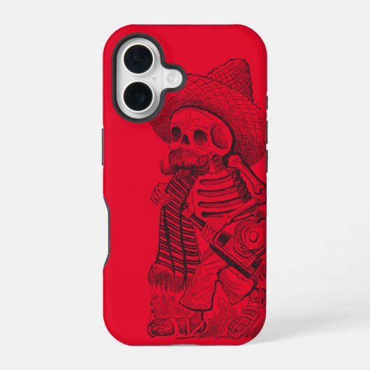 カラベラ レッド iPhone 16ケース (裏面)