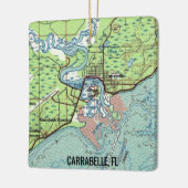 カラベルFLヴィンテージマップ セラミックオーナメント (左)