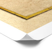 カラマのハワイアン諸島地図1837 ポスター (角)