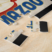 カラマズーミシガンアップルビンテージトラベル ジグソーパズル (側面)