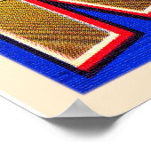 カラマズーミシガンヴィンテージ大文字葉書 ポスター (角)