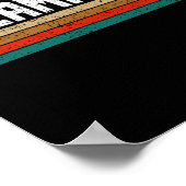 カラマズーレトロヴィンテージギフト男性女性子供 ポスター (角)