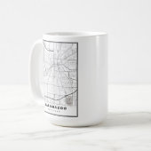 カラマズー地図 コーヒーマグカップ (正面左)