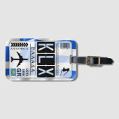 カラマタKLX空港コード ラゲッジタグ (正面横)