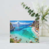 カラマリオルビーチサルデーニアイタリア シーズンポストカード (スタンド正面)