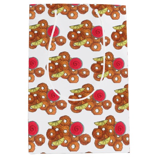 カラマリリングや輪イタリアンの揚げ前菜グルメ ミディアムペーパーバッグ (正面)