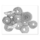 カラマリリングや輪イタリアンの揚げ前菜グルメ ラバースタンプ (インプリント)