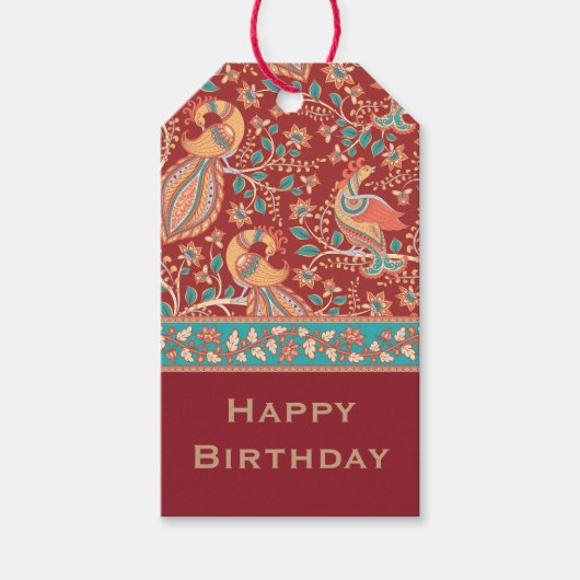 カラムカパーソナライズされたリの名前と挨拶 ギフトタグ (正面)