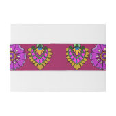 カラムカリの結婚式の花 招待状ベリーバンド (裏面例)