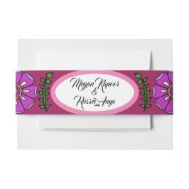 カラムカリの結婚式の花 招待状ベリーバンド