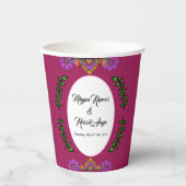 カラムカリの結婚式の花 紙コップ (正面)