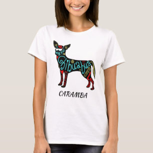 カラムバカラフルチワフアシルエット Tシャツ