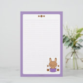 カラメルのトラッフルのバニー 便箋 (スタンド正面)